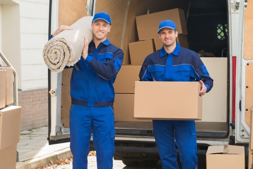 Professional Man and Van assisting with furniture pick-up